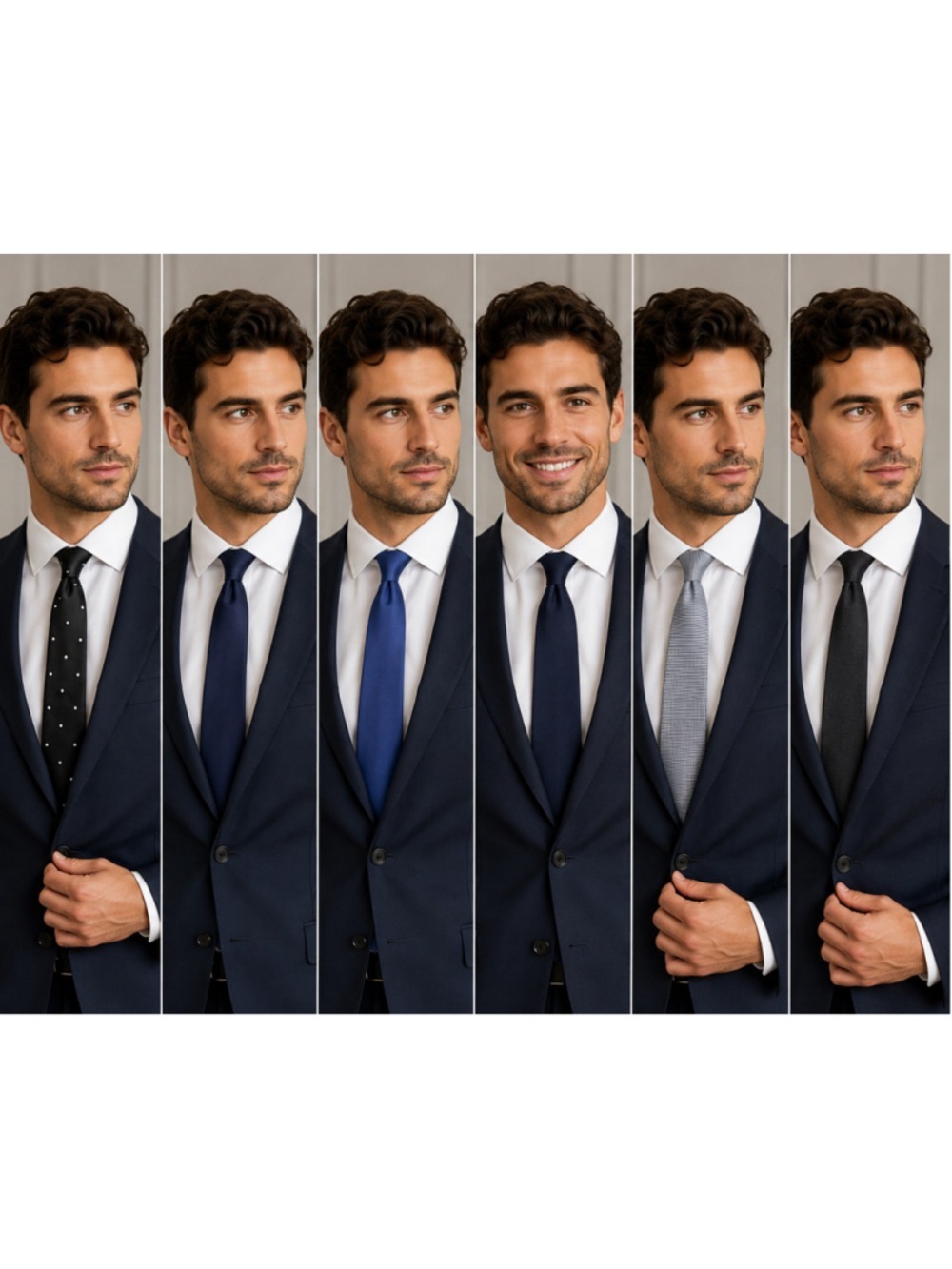 Men’s Designer Silk Tie Lot of 6 Richard James William Hunt T.M. Lewin London En